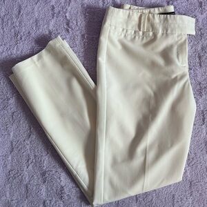 Zac & Rachel White Classic Fit Straight Leg Dress Pants Size 10